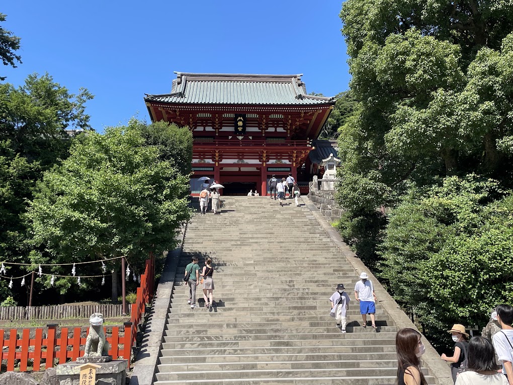 写真ー９　鶴岡八幡宮　境内　階段